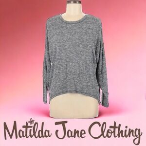 Matilda Jane Clothing | Womens Gray‎ Batwing Crewneck | Size Large